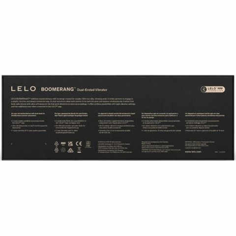 LELO Boomerang Podwojny Wibrator Coral Red - wodoodporny, 16 trybow