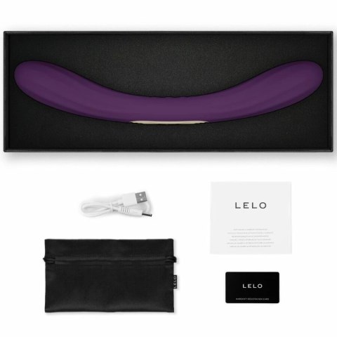 LELO Boomerang wibrator dwustronny fioletowy silikon wodoodporny