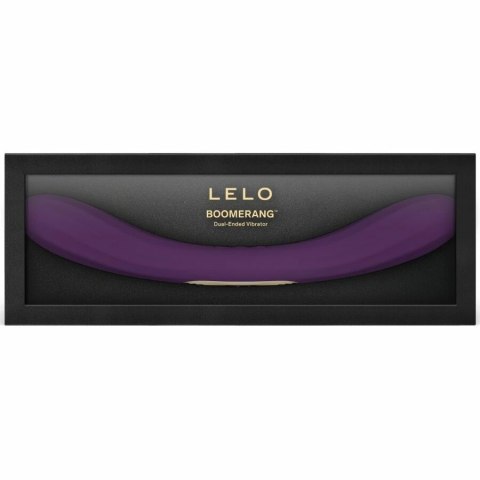 LELO Boomerang wibrator dwustronny fioletowy silikon wodoodporny