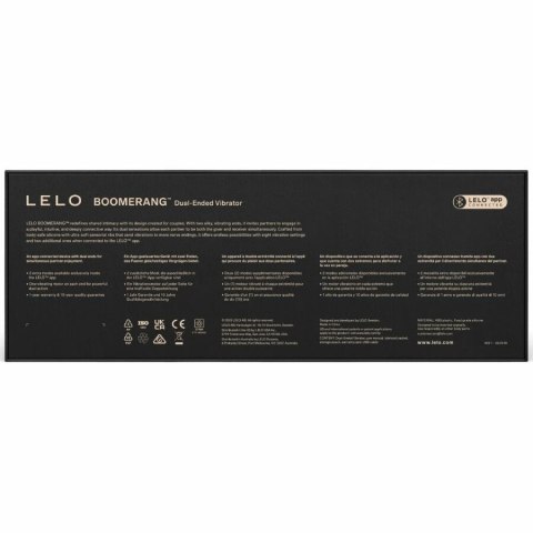 LELO Boomerang wibrator dwustronny fioletowy silikon wodoodporny