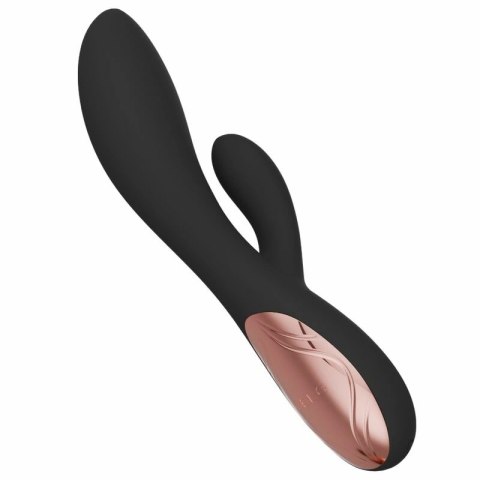 LELO INA Thrust Rabbit czarny - wibrujący model z funkcją ruchu