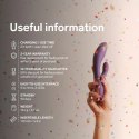 LELO INA Thrust Rabbit - fioletowy, dynamiczny system ruchu, silikon