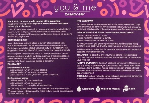 You & Me Polish - gra dla par z 90 kartami zadań i akcesoriami