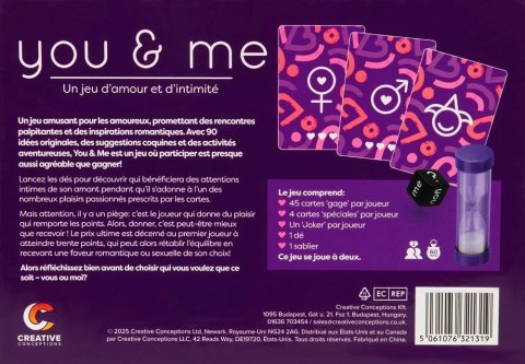 You & Me gra dla par wersja francuska 90 kart z zadaniami