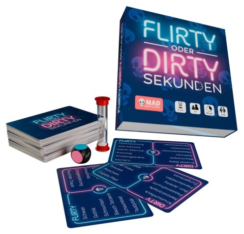 Flirty or Dirty Gra Towarzyska dla Dorosłych, Wersja Party, 18+