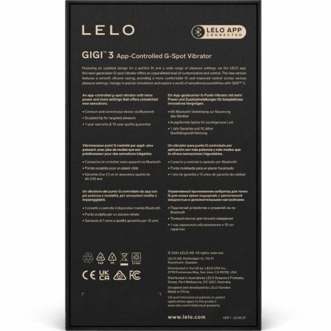LELO GIGI 3 model punktowy, silikonowy, rożowy, aplikacja mobilna