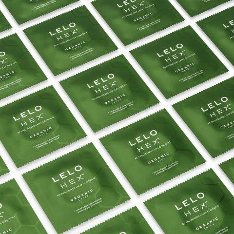 LELO HEX Organic prezerwatywy 36 szt. lateks organiczny, struktura HEX