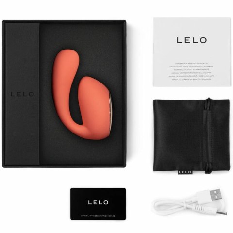 LELO IDA Wave Coral - Masażer dla par, sterowanie aplikacją, 10 trybow