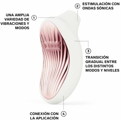 LELO SONA 3 Sonic System Cream - Precyzyjna Maszyna Intymna Bluetooth