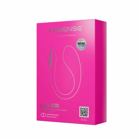 Lovense Lush Mini - bezprzewodowy system intymny, silikonowy, rożowy