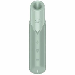 Satisfyer Naughty Kiss Wave Air Wave, kompaktowy model akwamaryn USB-C
