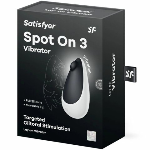 Satisfyer Spot On 3 Czarny - Precyzyjny stymulator punktowy, 12 trybow