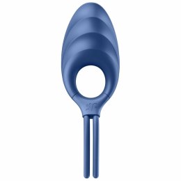 Satisfyer Swordsman Niebieski - Pierścień wibrujący z regulacją i silikonem medycznym