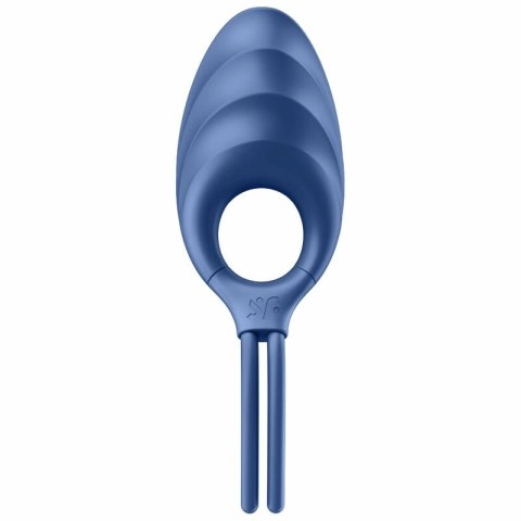 Satisfyer Swordsman Niebieski - Pierścień wibrujący z regulacją i silikonem medycznym