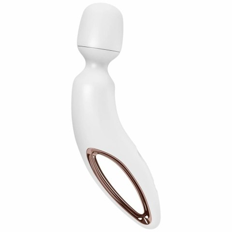 Satisfyer Wand-erland biały - masażer wibracyjny XXL, wodoodporny