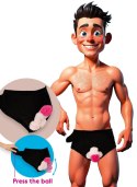 Svenjoyment Briefs Czarny Model z Nadmuchiwanym Elementem Dekoracyjnym One Size