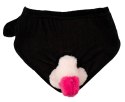Svenjoyment Briefs Czarny Model z Nadmuchiwanym Elementem Dekoracyjnym One Size