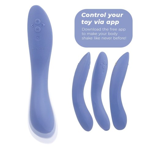 We-Vibe Rave 2 niebieski - wibrator punktowy G, wodoodporny, aplikacja