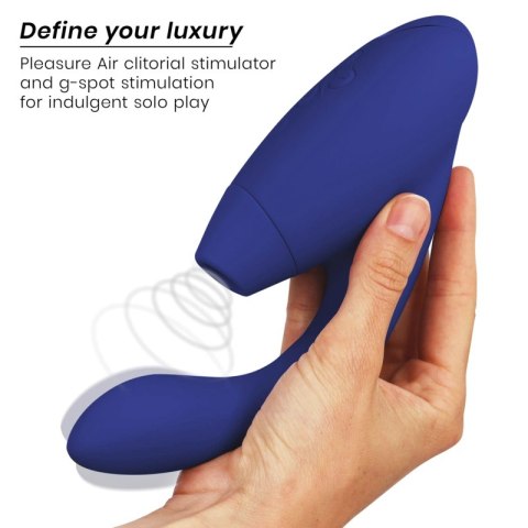 Womanizer Duo 2 Blue - Innowacyjny model z technologią powietrzną, silikonowy