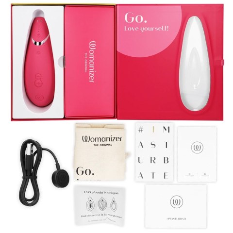 Womanizer Premium 2 malinowy - zaawansowany stymulator z technologią Smart Silence