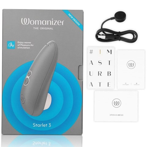 Womanizer Starlet 3 szary - kompaktowy model z technologią powietrzną