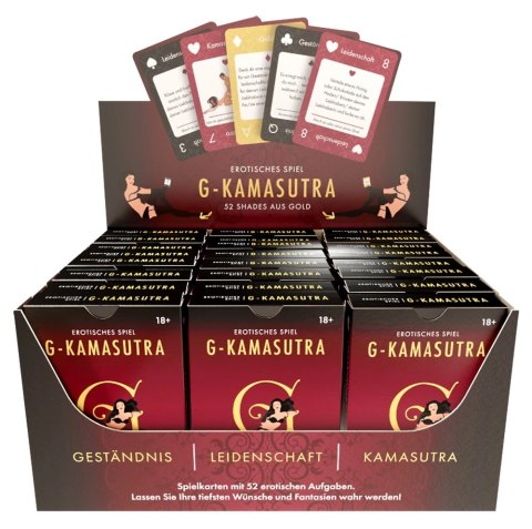 You2Toys G-Kamasutra Card Display 24 - Zestaw karciany 52 Shades of Gold