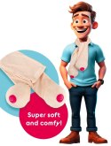 You2Toys Szalik dekoracyjny z wypukłościami, beżowo-rożowy, uniwersalny