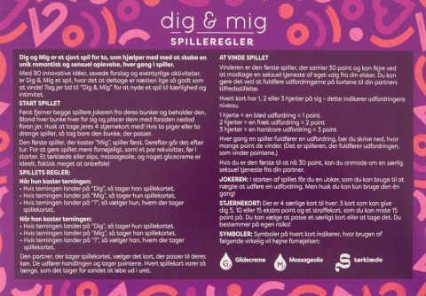 Dig & Mig Gra karciana dla par wersja duńska 90 kart zadań