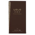 LELO HEX Respect XL 12 szt. prezerwatywy szerokie, cienka struktura 58 mm