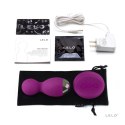 LELO Hula Beads Deep Rose - obrotowo-wibrujące kulki z pilotem