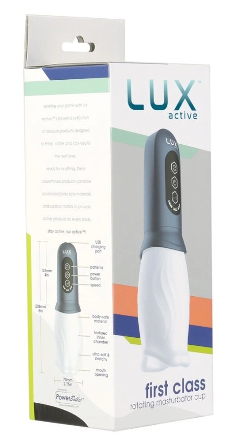 LUX Active First Class - Automatyczna maszyna intymna, rotacyjna, USB