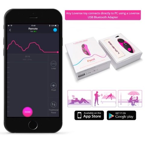 Lovense Ferri System do Stymulacji Intymnej Bluetooth Mini Rożowy
