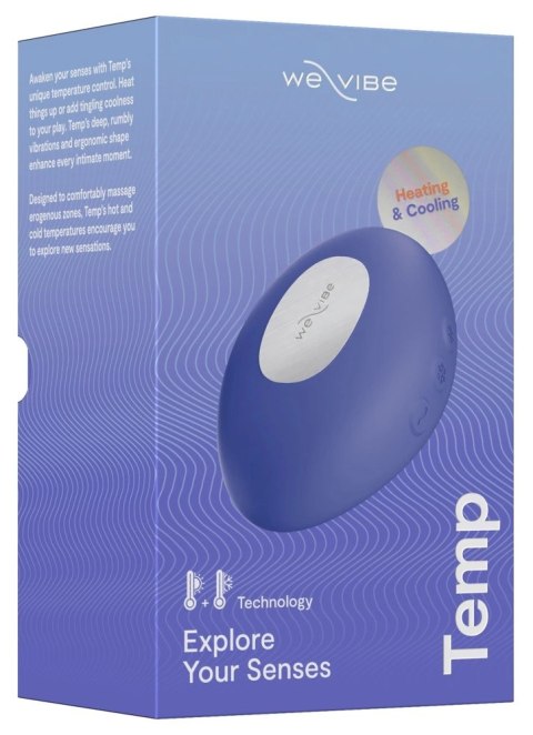 We-Vibe Temp Lavender Blue - kompaktowe urządzenie z funkcją ciepła i chłodu