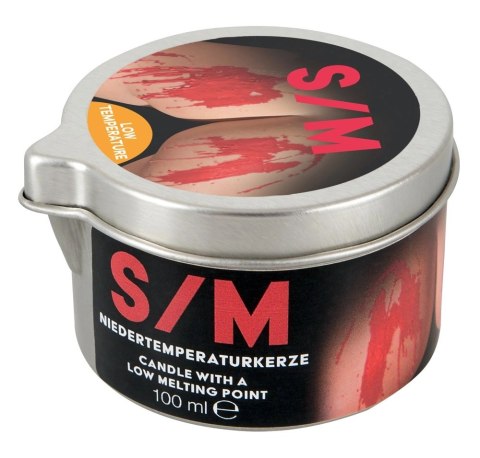ZADO Świeca czerwona w puszce 100g - regulacja temperatury, O5cm