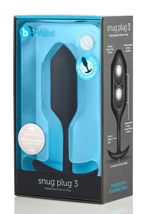 Korek analny Snug Plug 3 Black b-Vibe
