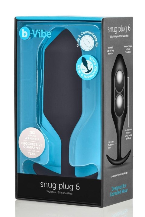 Korek analny Snug Plug 6 Black b-Vibe