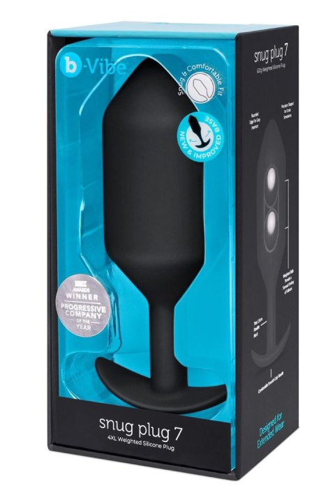 Korek analny Snug Plug 7 Black b-Vibe