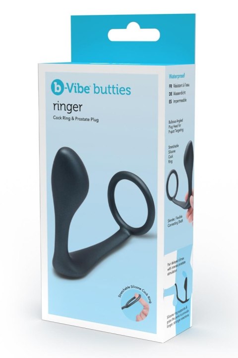 Korek analny z pierścieniem Ringer Cock Ring & Plug b-Vibe