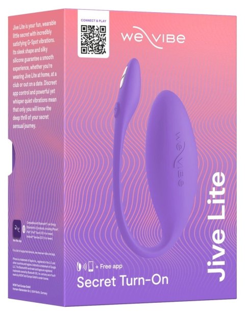 We-Vibe Jive Lite Purple - Model z Bluetooth, 10 trybow, silikon 10,2 cm