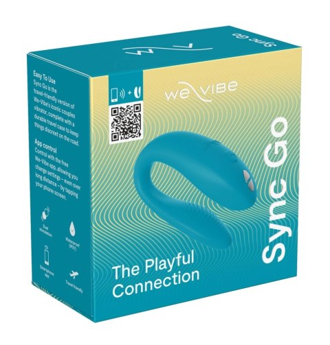 We-Vibe Sync Go Turquoise - Intymny masażer par, Bluetooth, silikon
