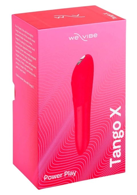 We-Vibe Tango X Cherry Red - Kompaktowy stymulator z 8 prędkościami