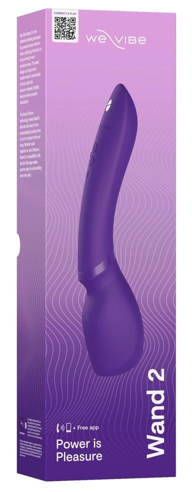 We-Vibe Wand 2 bezprzewodowy masażer, aplikacja, wodoodporny, fioletowy