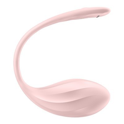 Wibrujące Jajeczko Ribbed Petal Connect App Rose Satisfyer