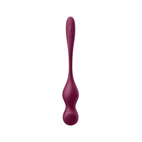 Wibrujące Kulki Love Birds Vary Connect App Wine Red Satisfyer