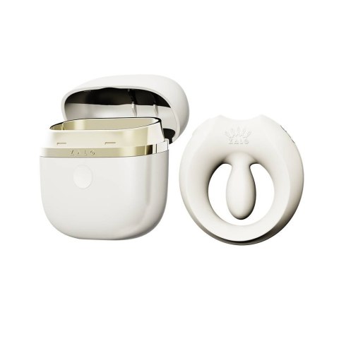 Pierścień erekcyjny ze stymulatorem Apis Ivory White Zalo