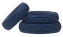 SVAKOM Triooo Dark Blue - zestaw 3 elastycznych pierścieni silikonowych