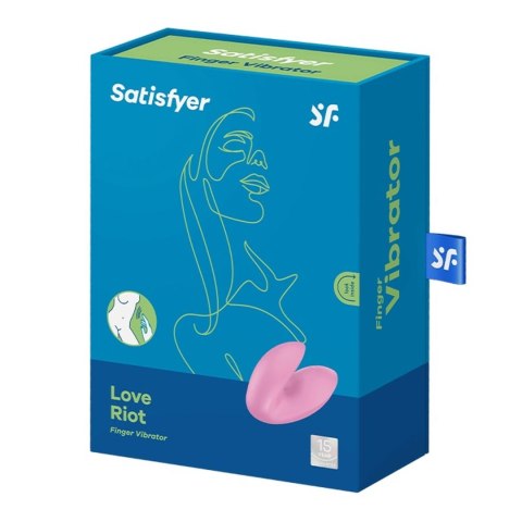 Wibrator na palec Love Riot pink Satisfyer