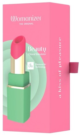 Womanizer Beauty Green and Pin - kompaktowy model z technologią Air, wodoodporny