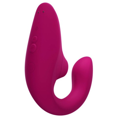 Womanizer Blend Rabbit - stymulator powietrzny i wibracyjny, żywy roż
