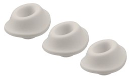 Womanizer W-Heads S Grey - Zestaw 3 nakładek silikonowych szarych S